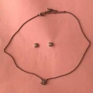 Costume earrings and necklace set